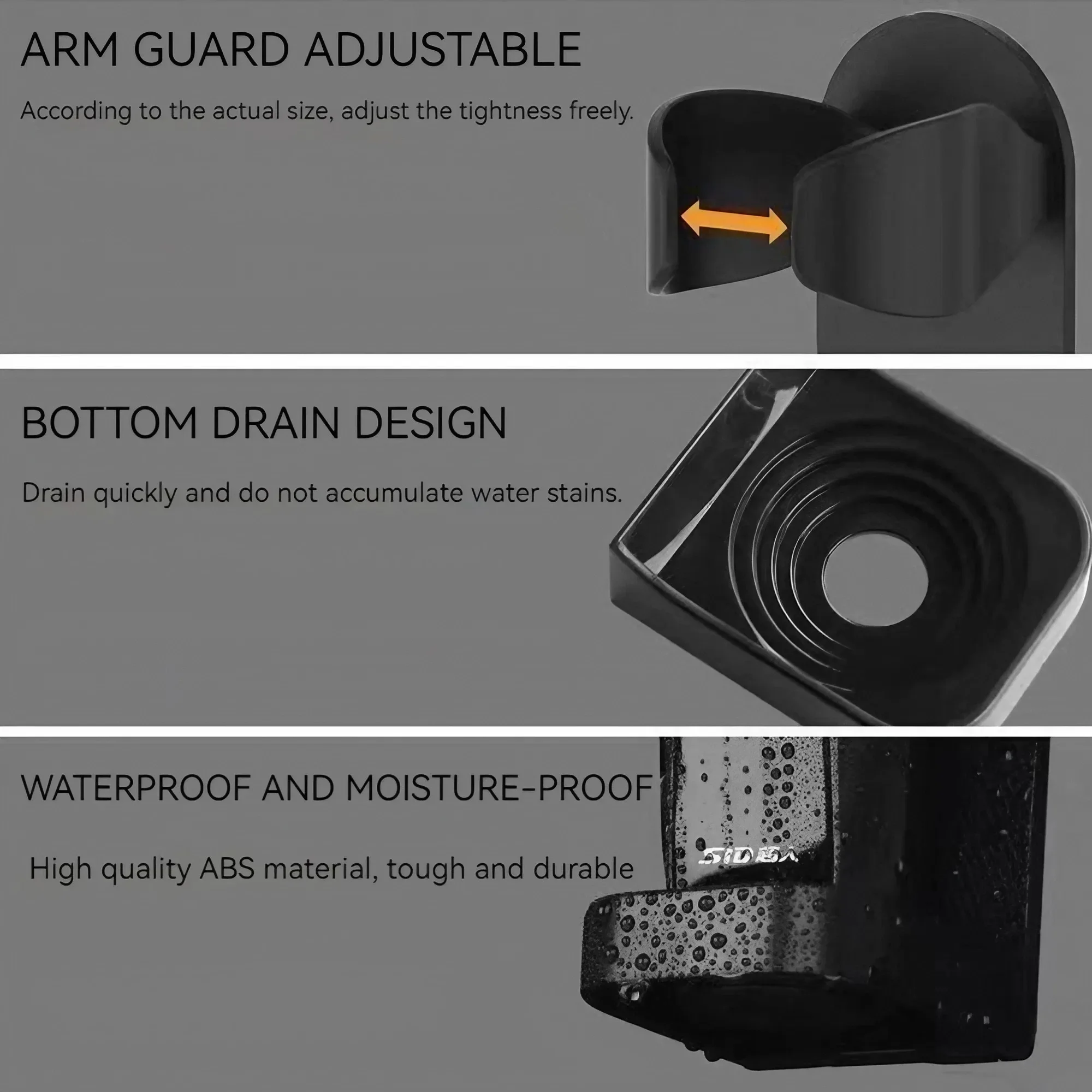 Toothbrush Holder Razor Stand Wall Mounted Self Adhesive Punch Free Bathroom Organizer Shower Storage Caddy Shelf Rack For Electric Shaver Toothbrush Universal Device Fit Multi Purpose Smart Drainage System No Drill Installation Bathroom Accessories