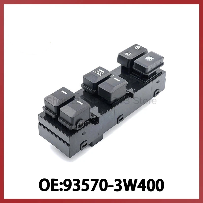 

93570-3W400 подходит для переключателей управления электрическими стеклоподъемниками и кнопок подъема стекол Kia Sportage 2011-2017 годов выпуска.