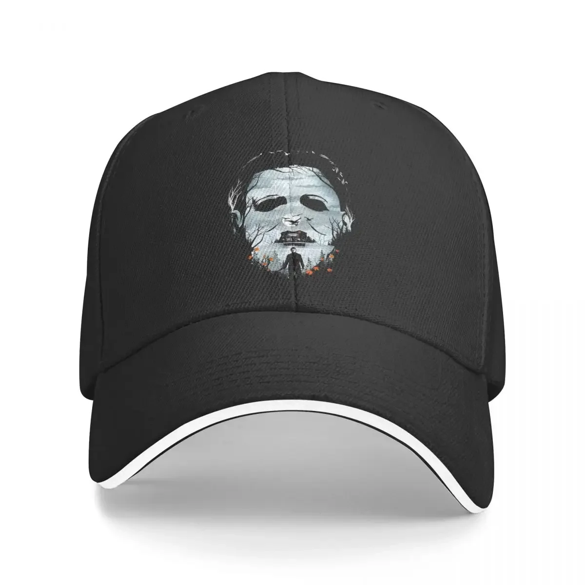 Halloween Monsters Michael Myers Baseball Cap Hip Hop Horror Movie Sandwich Cap Unisex Adjustable Sun Hat Sport