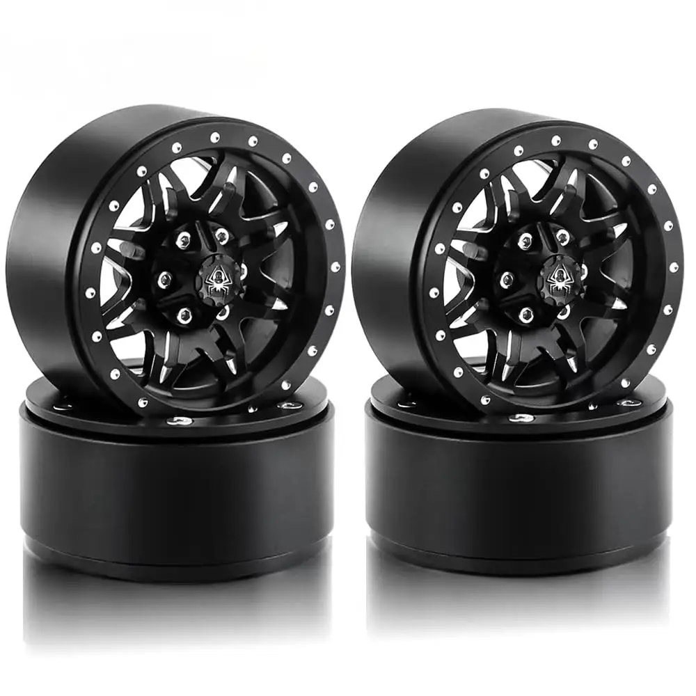 

1.9 Beadlock Wheels Aluminium Alloy，1.9 Wheels Rims 8-Spoke for 1:10 RC Crawler Axial SCX10 SCX10 II TRX4 RC4ssWD D90