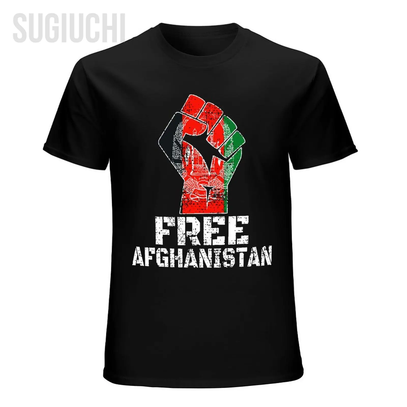 Men FREE AFGHANISTAN - AFGHAN FLAG - AFGHANISTAN Tshirt Tees O-neck T Shirts Women Boys 100% Cotton Short T-Shirt Unisex - view 3