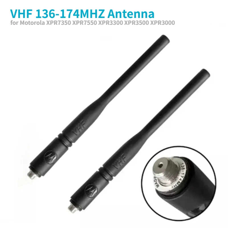 2pcs VHF Stubby Antenna 136-174 MHz PMAD4116A Antenna for Motorola DP4801 XPR3500e 7350e 3500e PR755e XPR7350e XPR3500e