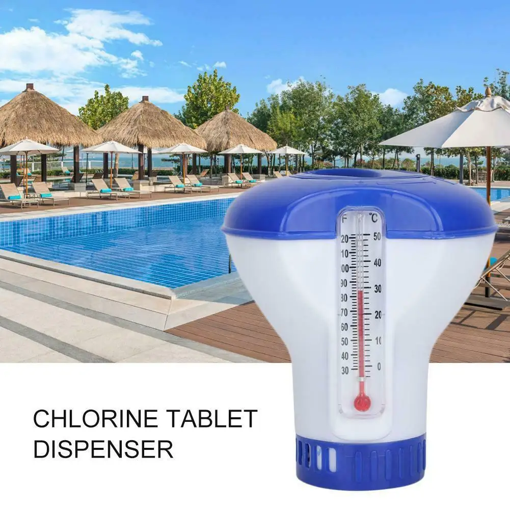 Clorador automático para piscinas, dispensador químico para piscinas, desinfectante para piscinas enterradas sobre el suelo, tratamiento de agua