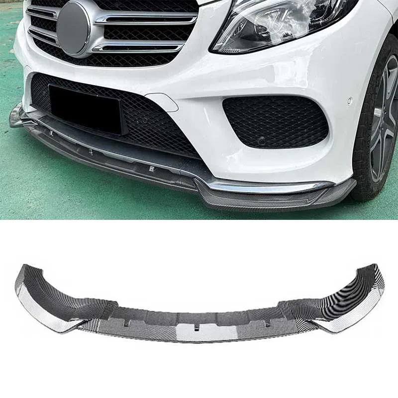 

For Mercedes-Benz W166 GLE Coupe C292 AMG 2015-2018 Front Bumper Lip Spoiler Splitter Diffuser Body Kit Tuning Protector Cover
