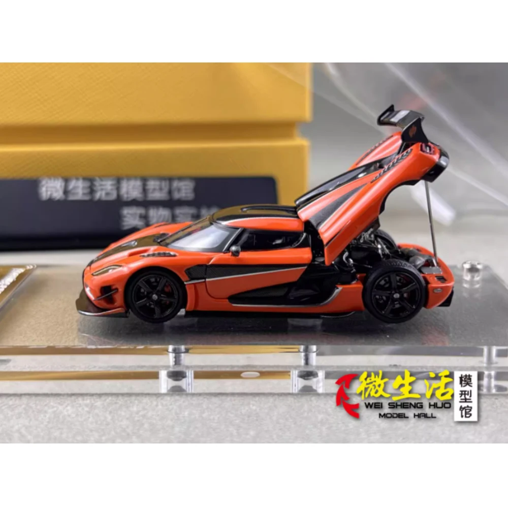 

Ready stocks Focal Horizon FH 1:64 Agera RS Orange Diecast Limited Edition Alloy Full-Open collectible Car Model