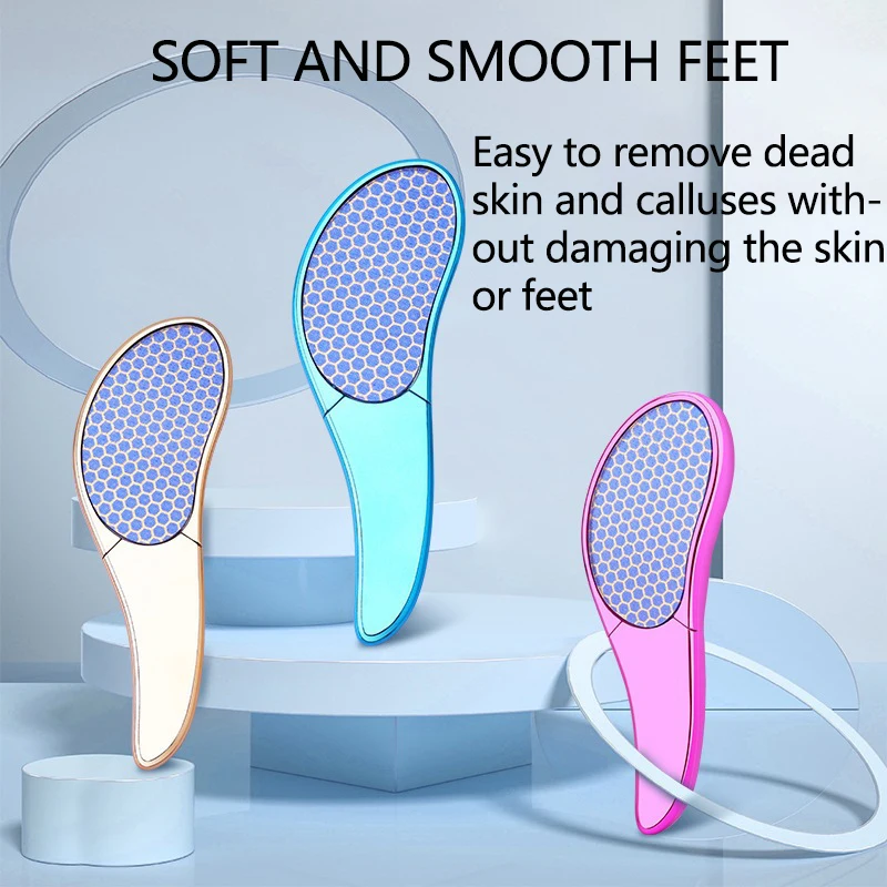 نانو الزجاج لوحة القدم ملف تقشير القدم الصلب الجلد الميت باديكير مزيل الغسيل تقشير قطعة أثرية تقشير أدوات باديكير #2