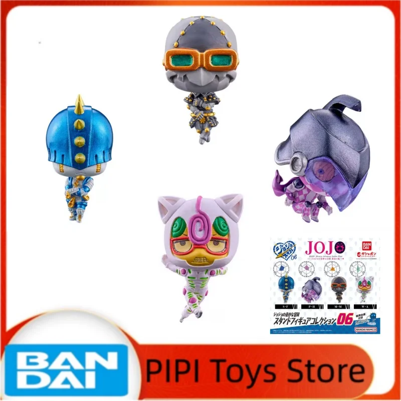 bandai-originale-4-pezzi-autentici-jojo's-bizarre-adventure-stand-figure-collection-vol06-golden-wind-gashapon-capsule-toy