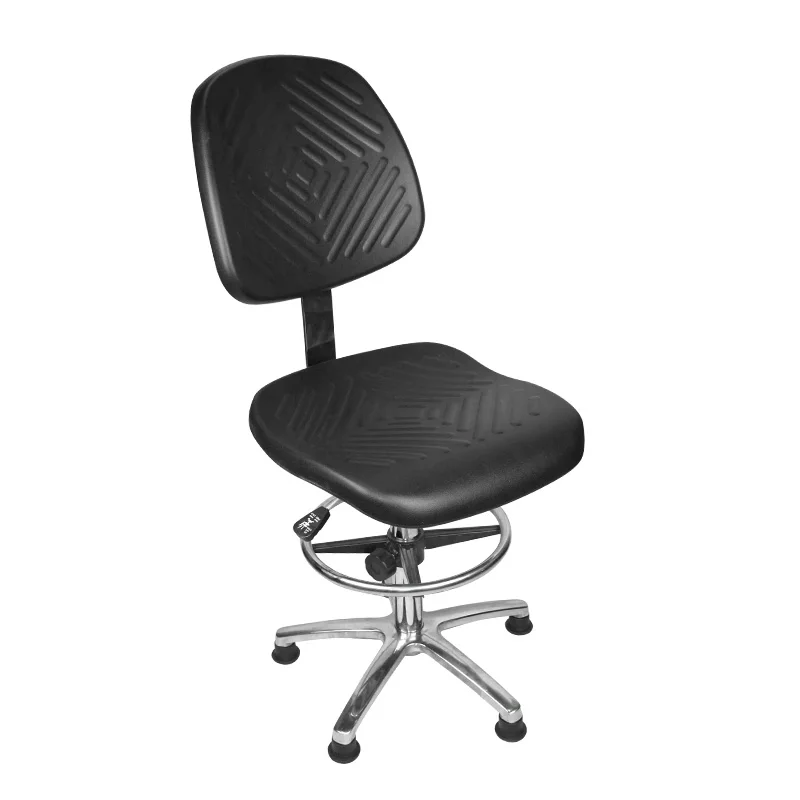 H-C004 Industrial Laboratory ESD Chair PU Leather Adjustable Antistatic Cleanroom Safety Chair