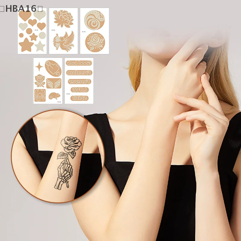 

〔HBA16〕15 Sheets Tattoo Cover Up Patch Tattoo Masking Tape Ultra Thin Patch Tattoo Scar Birthmarks Invisible Waterproof Skin