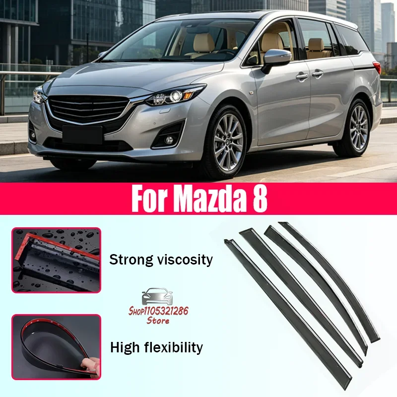 

MPV injection molded rain shield, window rain shield, window ventilation deflector, rain shield, window deflector for Mazda 8