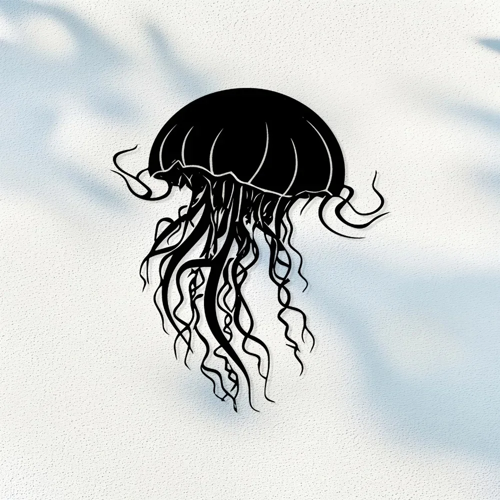 

Jellyfish Metal Wall Art Iron Sculpture Weatherproof Marine Gift
