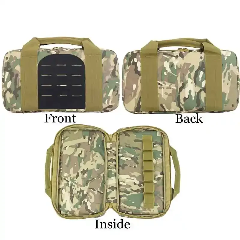 35x20cm Gun Bag Padded Bags for Pistol/Revolver Lightweight Magazine Storage Pouch Portable Functional Bag Molle Pouch