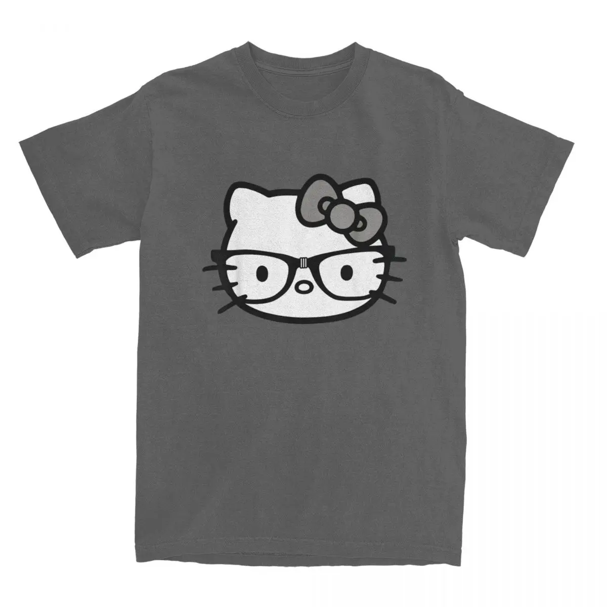 

Мужская и женская футболка Hello Kitty, юмористическая футболка, футболки из 100% хлопка, идея для подарка, топы