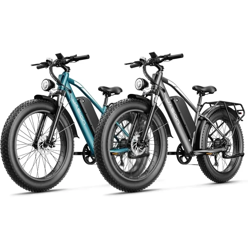 

Jasion EB5 MAX Electric Bike Adults with 2000W Peak Motor, 48V 15Ah (720Wh) Battery Electric Bike, 26'' x 4'' Fat Tire Ebike
