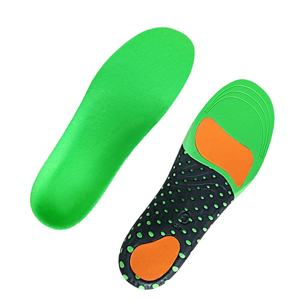 

Support Insoles High Quality Breathable Shockproof Shoes Pads Foot Breathable Insoles Care Tools Green Size Included