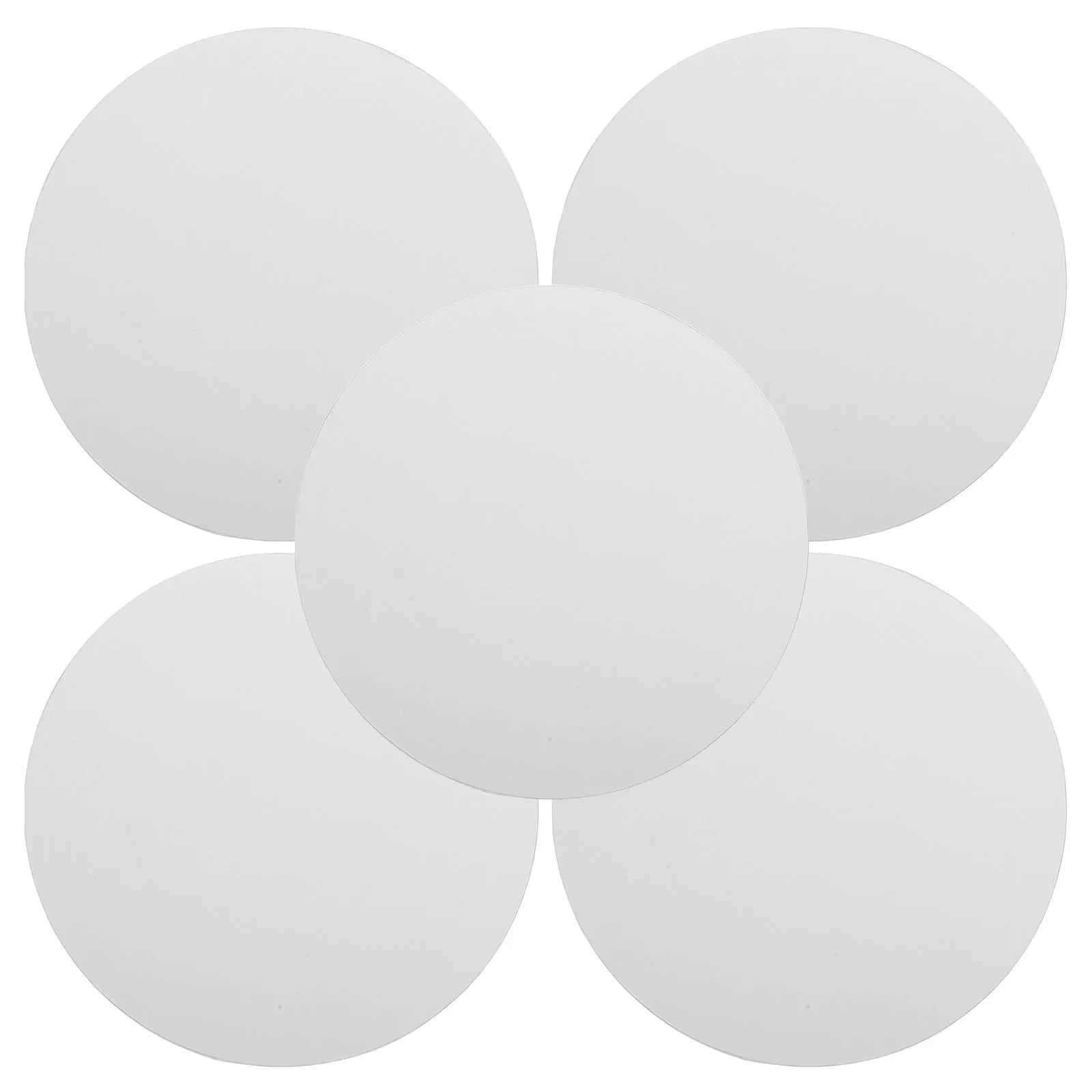 

5Pcs Cake Boards Round Corrugated Paper Base 12Mm Thick Sturdy Cake Bottom Board Embossed Surface for Baking Presentation Home