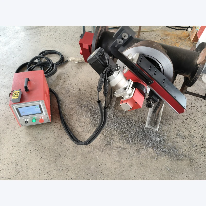 FLS-610 Automatic Gear-Driven Flange Facing Machine For Chamfering Pipes New Condition For Construction Industries