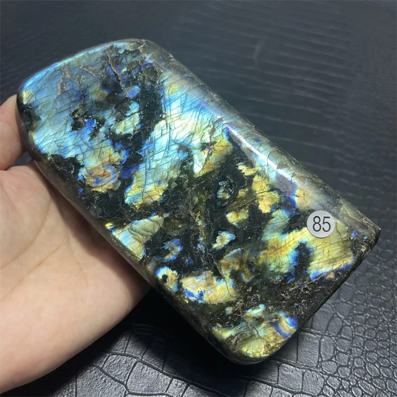 

1310g Natural Blue Colorful Yellow Labradorite Freeform Crystal Healing Stone for Home Decor Spiritual Luck