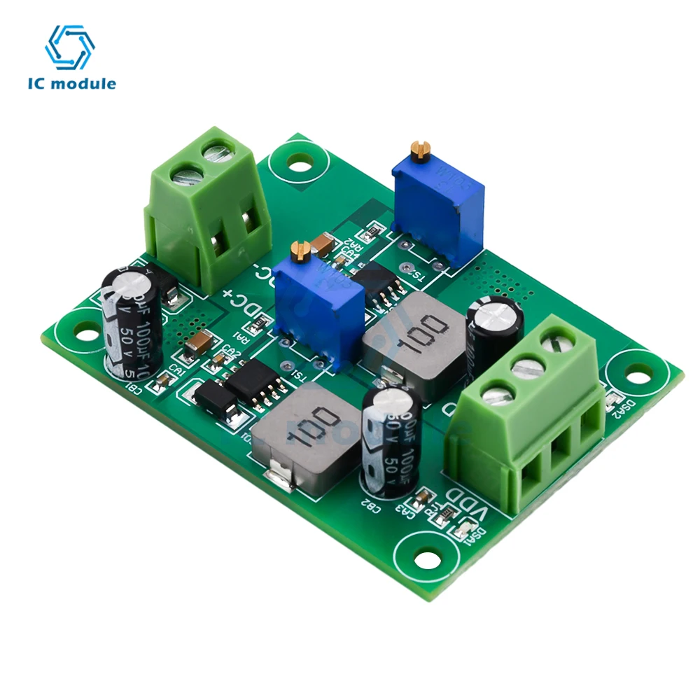 DC5.5V-35V Positive Negative Voltage Stabilizing Power Supply Module Low Ripple Linear Adjustable Stabilizing Voltage Regulator