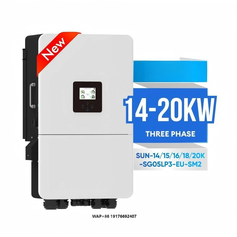 New Version Deye Hybrid Solar Inverter SUN-20K-SG05LP3-EU-SM2 380v 14kw 15kw 16kw 18KW 20kw Low Voltage Solar Inverter