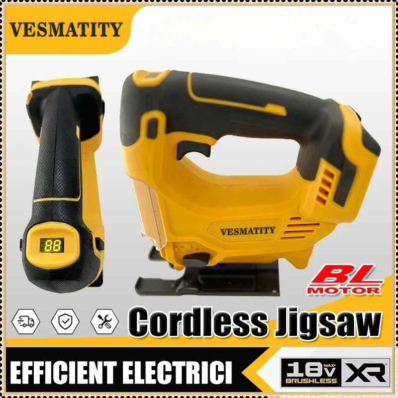 Electric Jig Saw 3000RPM Electric Jig Saw Cordless Jigsaw 3 Gears Multi-Function Adjustable Tool For Dewalt 18V 20V Battery Pin