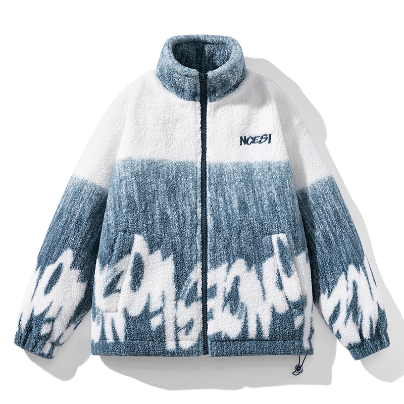 Бархатные пуховые куртки Collaboration, мужские зимние американские студенческие воротники, плотная теплая верхняя одежда, модная брендовая молодежная одежда