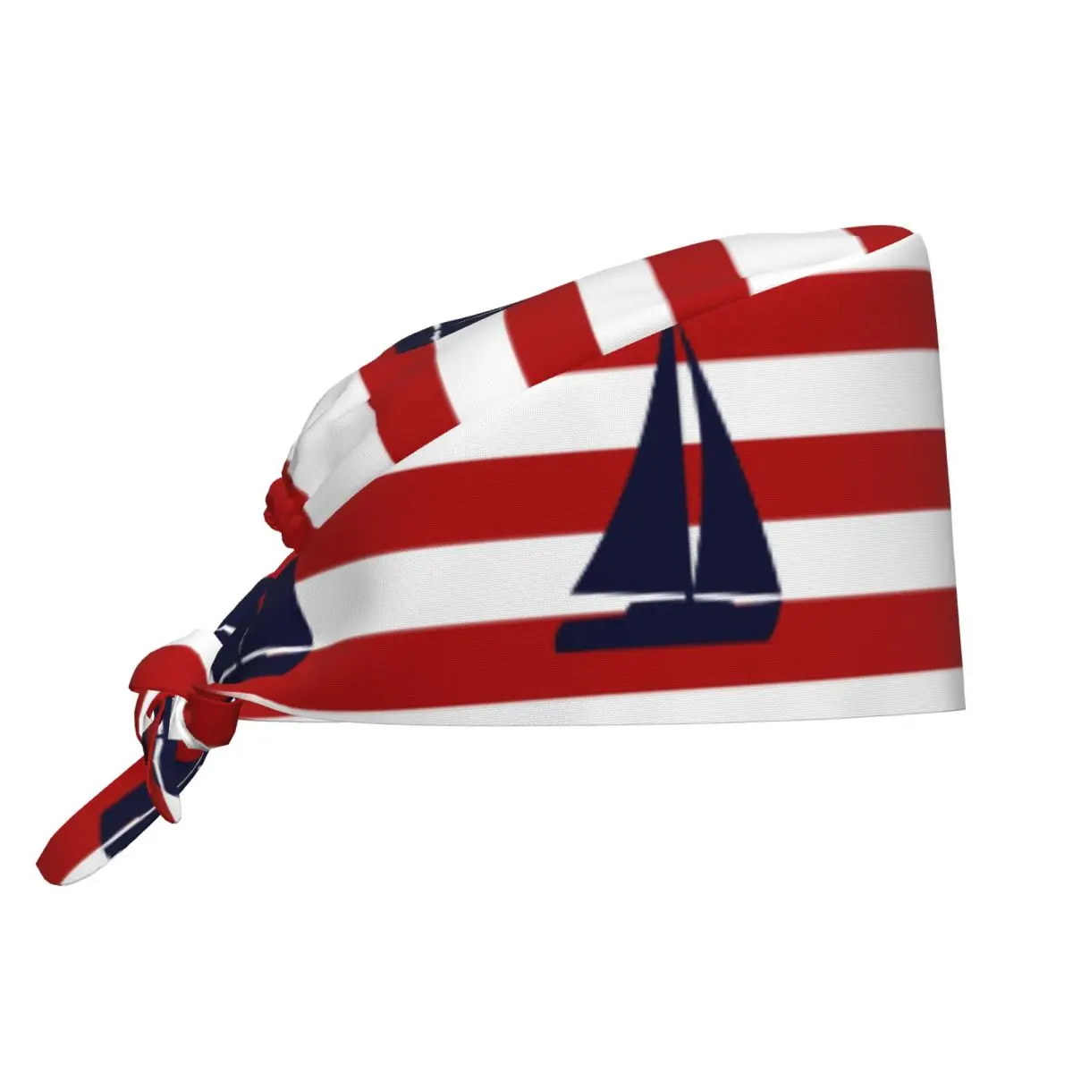 Gorros quirúrgicos con ancla náutica geométrica nórdica, gorro quirúrgico Vintage para veterinario de mascotas marinas y océano para hombres y mujeres, gorro de trabajo para laboratorio y Doctor