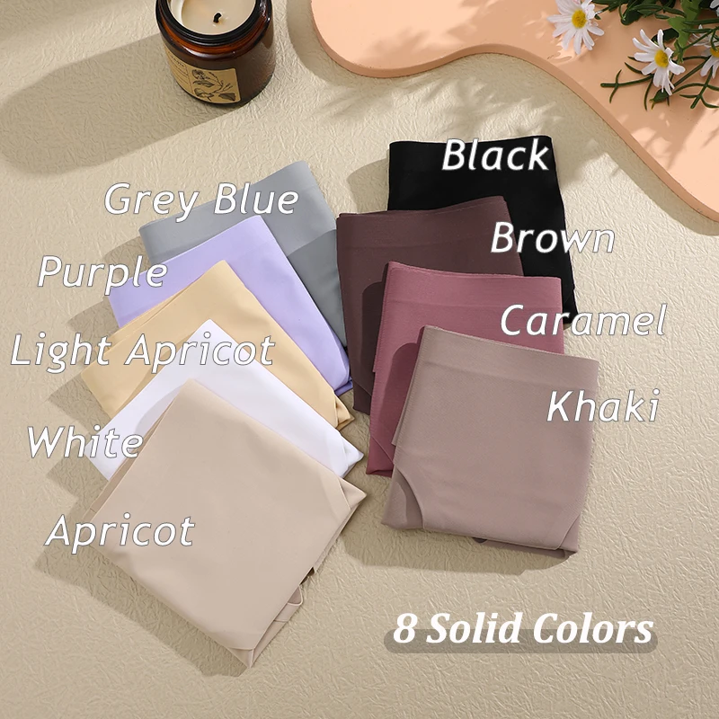 3ks bezešvé kalhotky z ledového hedvábí pro ženy, sexy kalhotky s nízkým pasem, dámské ultra tenké spodní prádlo bez stopy, dámské prodyšné spodní prádlo - náhled 4