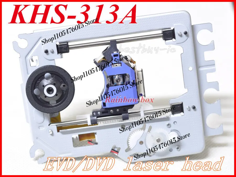 Original KHM-313AAA Optical Pickup, KHS-313A 313A Laser Head with iron frame, DVD mechanism assembly for home disc player repair