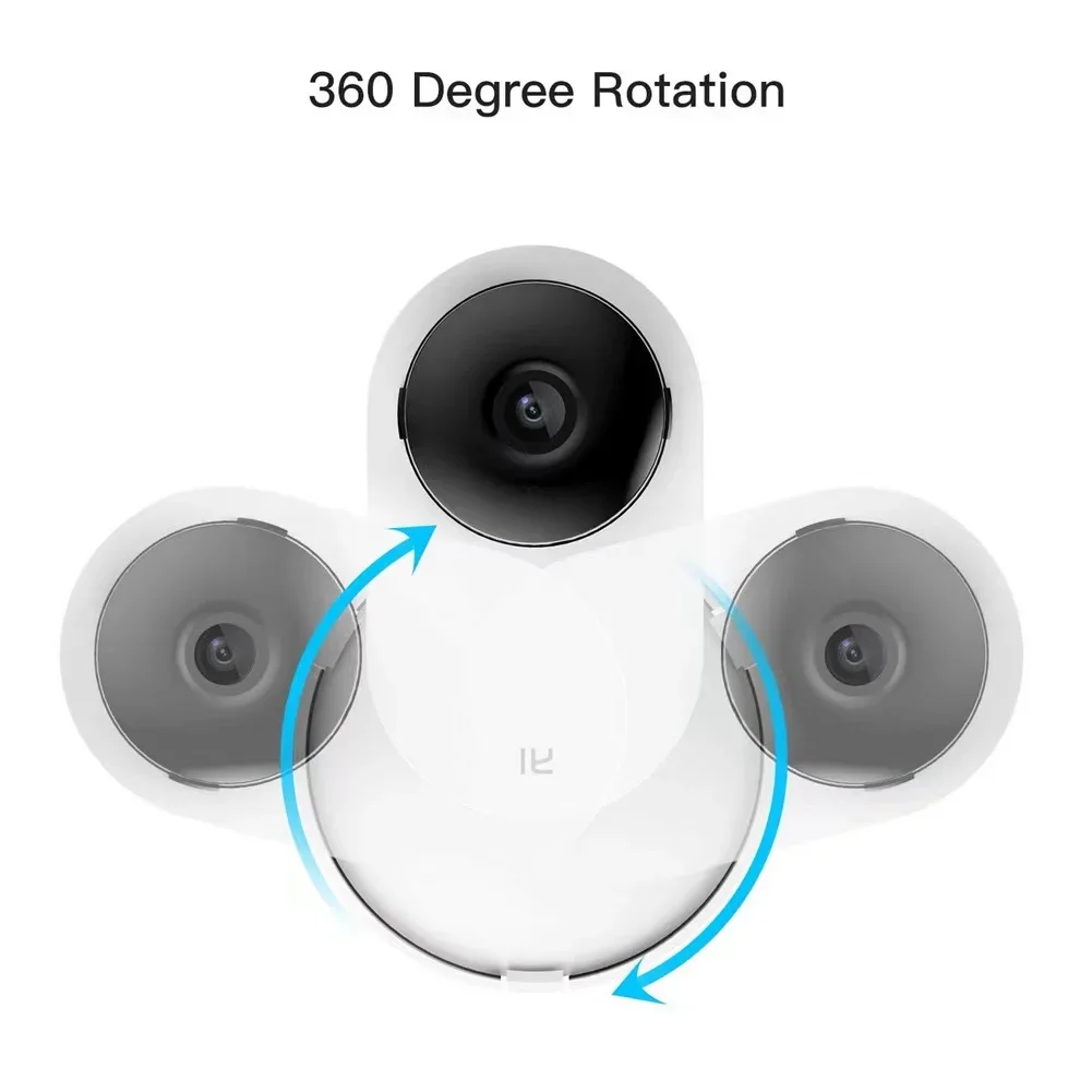 Imagem -06 - Home Security Câmera Montagem na Parede Suporte Original yi Home Câmera3 Câmera2 1080p Kami Home Câmera 2set yi