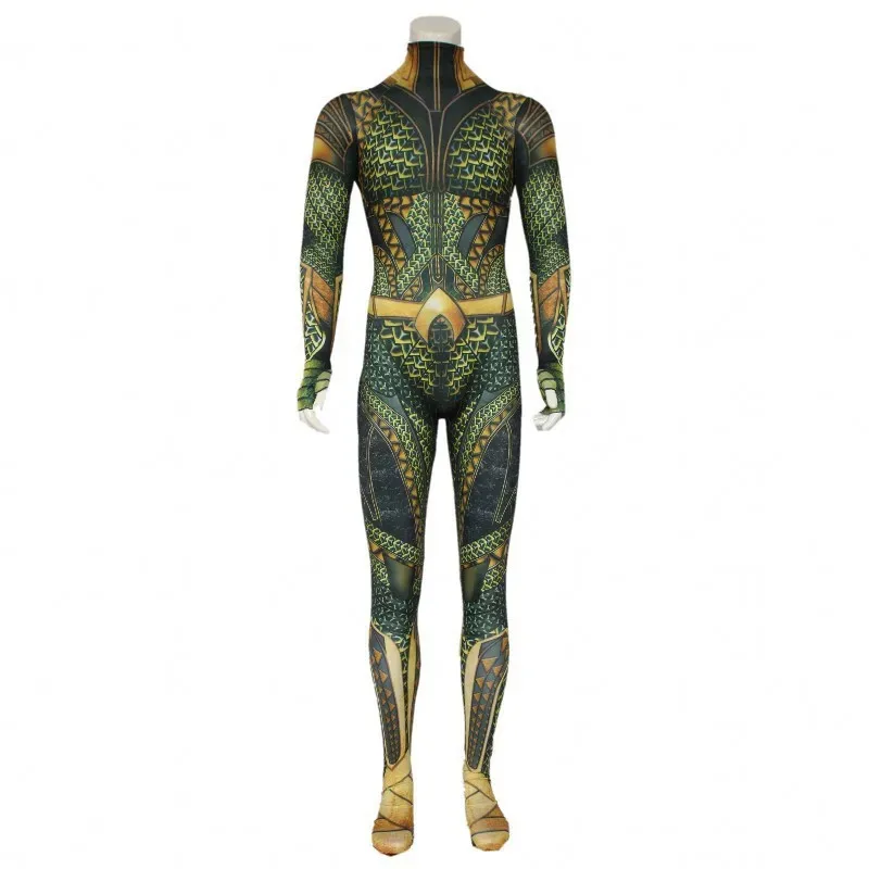 Aquaman e o reino perdido macacão cosplay traje 3d bodysuits halloween masquerade carnaval festa roupas para adulto ki lf [5