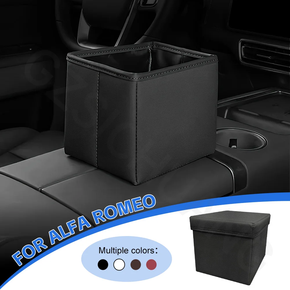 

Car Trash Can For Alfa Romeo Giulietta 145 146 147 156 166 159 GTV Multi Functional Car Storage Garbage Bin Interior Accessories