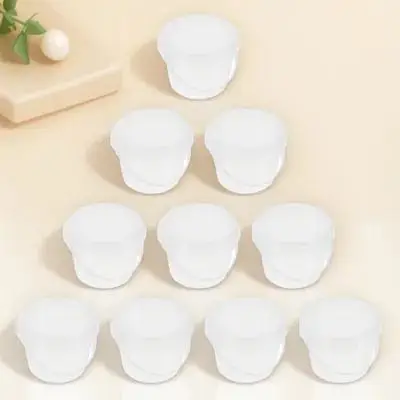 

10pcs Pp Clear Storage Bucket Leak-Proof Thickened Handheld Container For Fruit Dessert Beverage Ice Cream Milk Tea Party Home