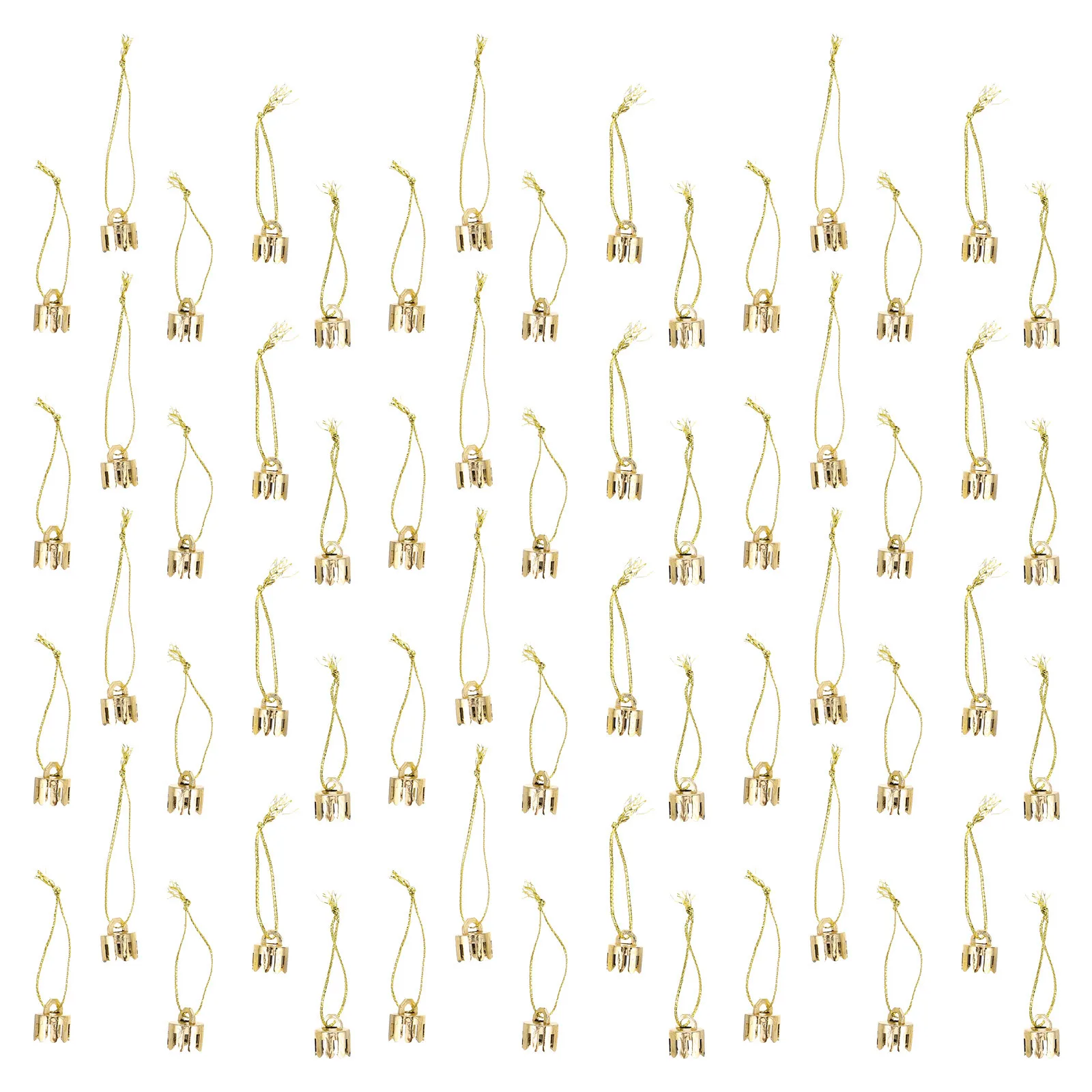 

1000pcs Christmas Ornament Caps 1.2Cm Gold Finish Replacement Tops For Glass Ceramic Baubles Holiday Decor Hangers Set