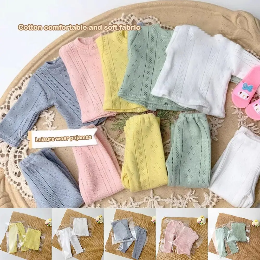 Cute Pajamas Clothes Fashion Simple Knitted Elastic Sleep Clothes DIY Accessories Mini Soft Sleep Pants for 1/6 BJD 30cm Dolls