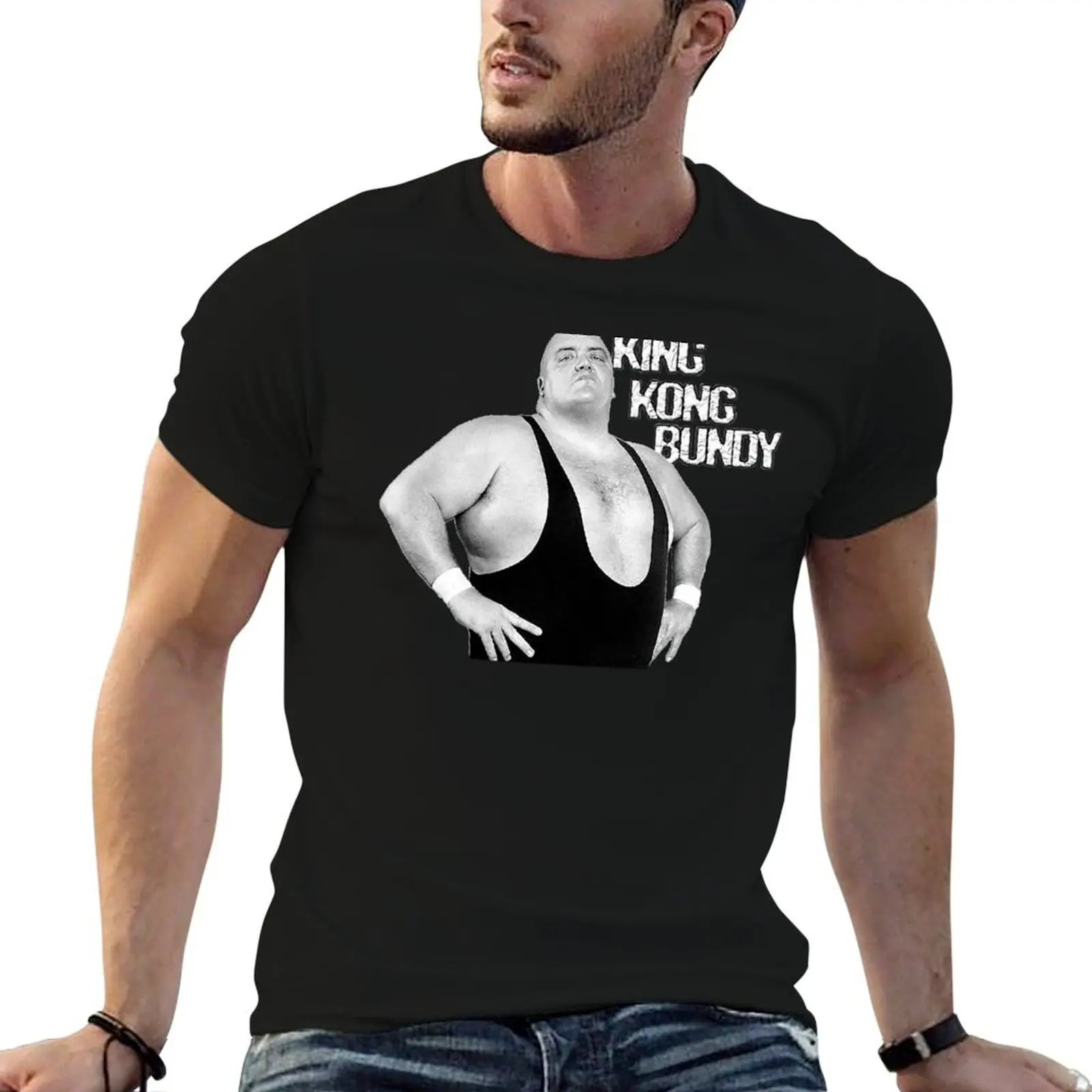 

King Kong Bundy T-Shirt shirts graphic sweat plus size clothes rapper graphic tees T-shirts for men cotton