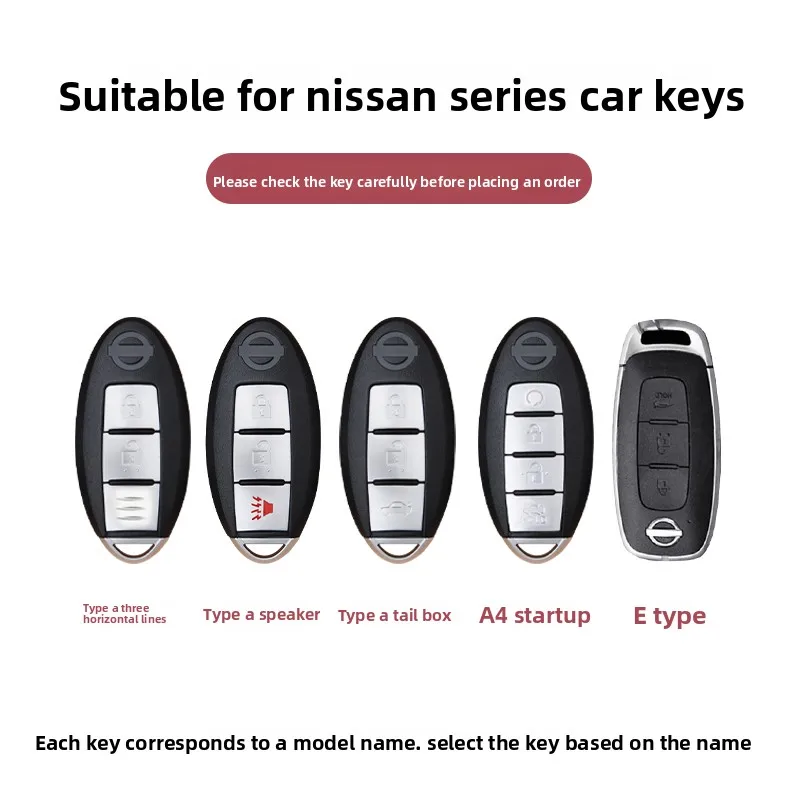 4/5 Buttons Auto Shell Fob Holder for Nissan X-trail T33 Kicks Qashqai J12 Juke Teana Altima Ariya TPU Car Key Case Cover Bag