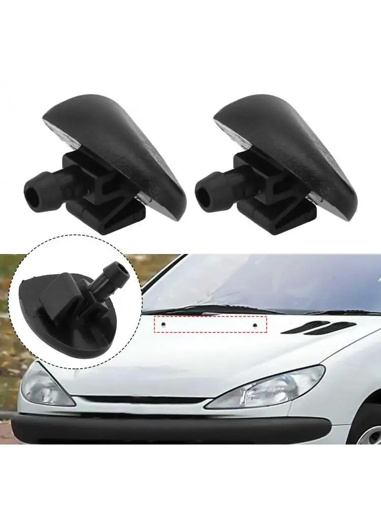 Buse de pulvérisation de lave-glace avant, 2 *, pour KIT-206/407, Cristaux en- C2/C5, 6438J2/6438E6/6438AV/6438W2/6438Z1