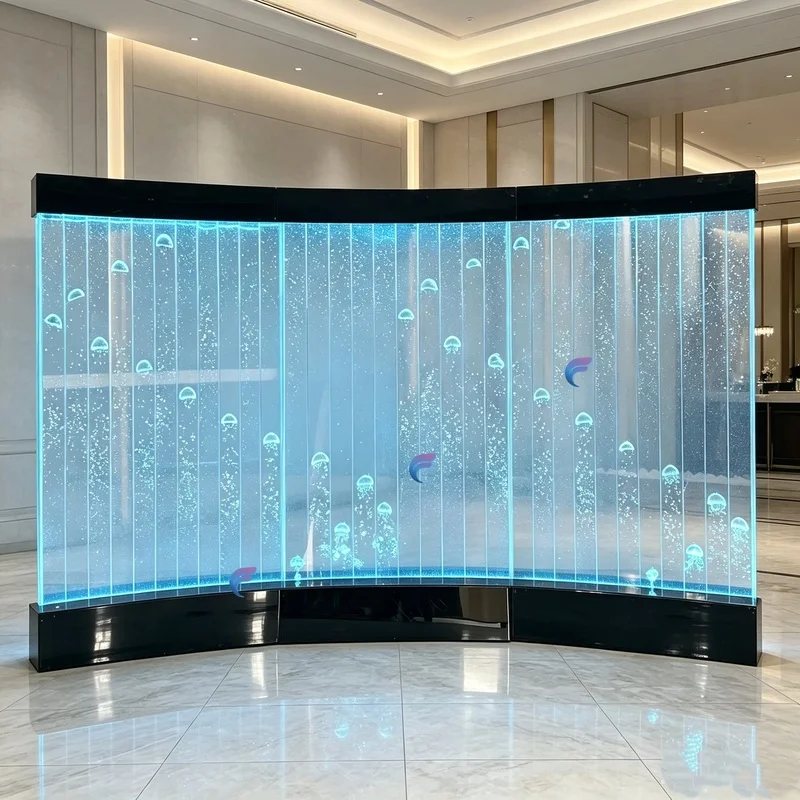 custom.Bubble Wall With Changeable Colors Led Light Indoor Fountain Feature Wall Bubble Panel