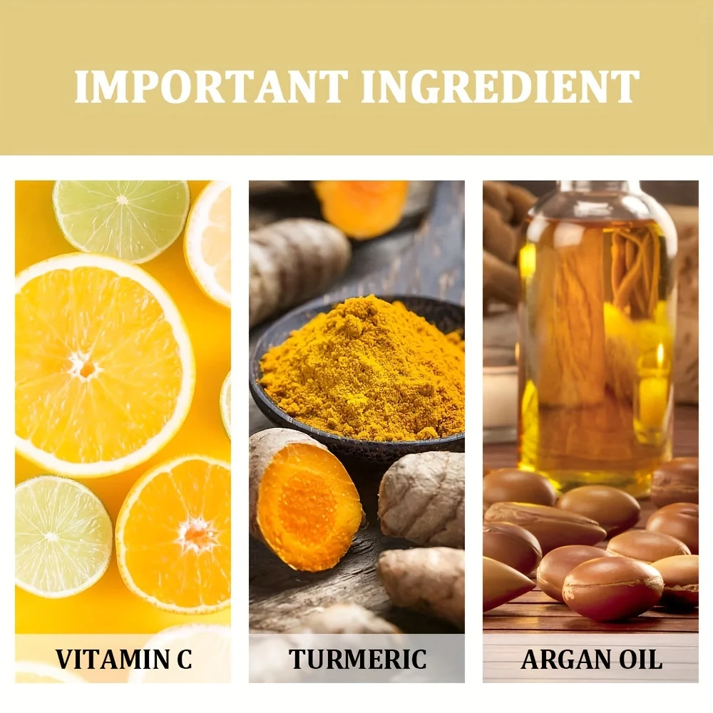 40g Yellow Turmeric Vitamin C Facial And Neck Cream Stick for Skin Brightening And Anti-Aging view 5