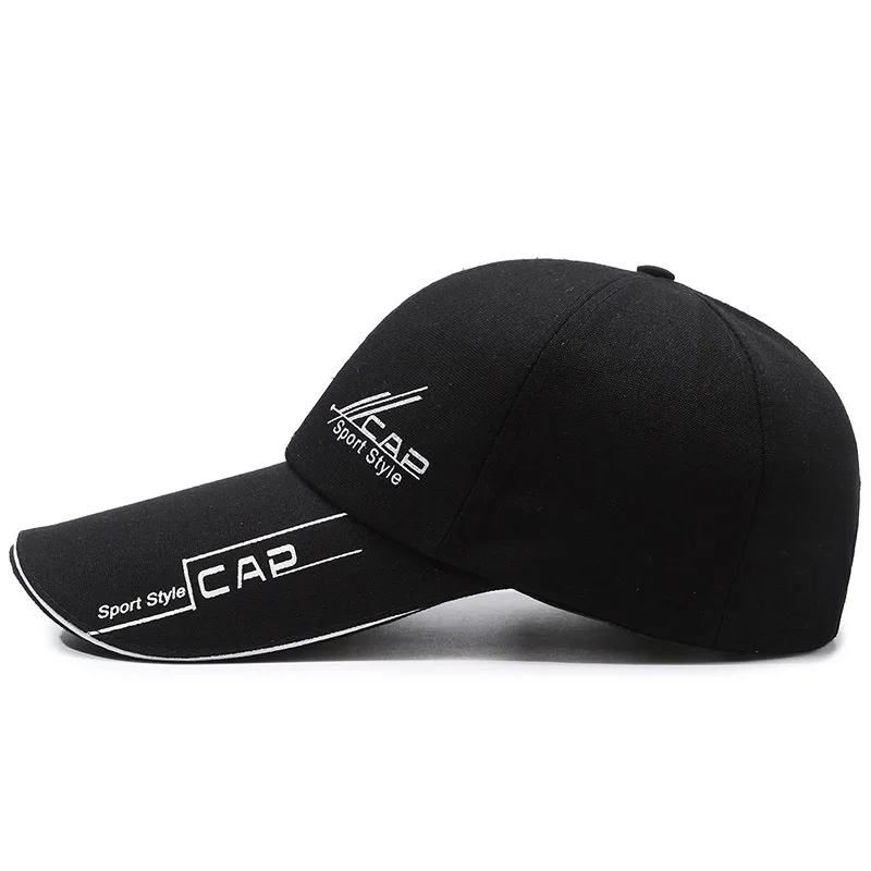 Spring and Summer Extended Brimmed Hats for Men's Outdoor Sandwiches, Sandwich Style Large Brimmed Printed Sunshade Baseball Cap