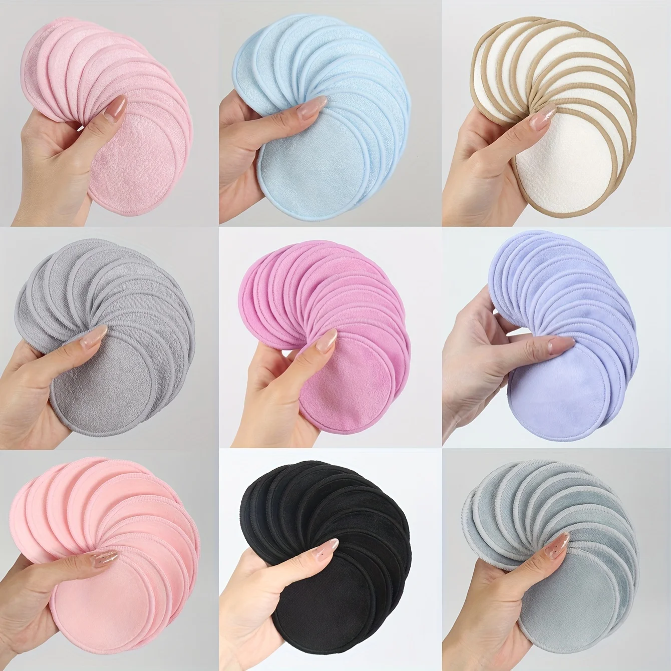 Makeup Remover Pads, Cleansing Wipes, Suitable for Use with Facial Cleanser Or Makeup Remover for Thorough Cleansing