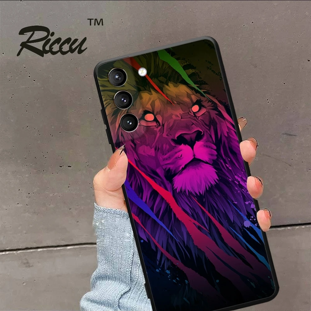 Powerful liger orangutan animal Phone Case For Samsung Galaxy S24 23 22 S21 20 FE Ultra plus A55 54 53 51 22 32 4G 5G Phone case