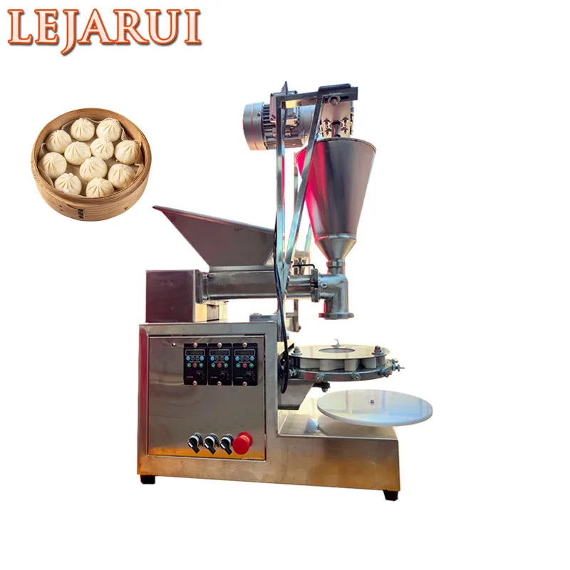 

Momo Steamed Stuffed Bun Making Machine Automatic Siopao Chinese Pork Vegetable Baozi Filling Forming Maker Dough Press Wrapper