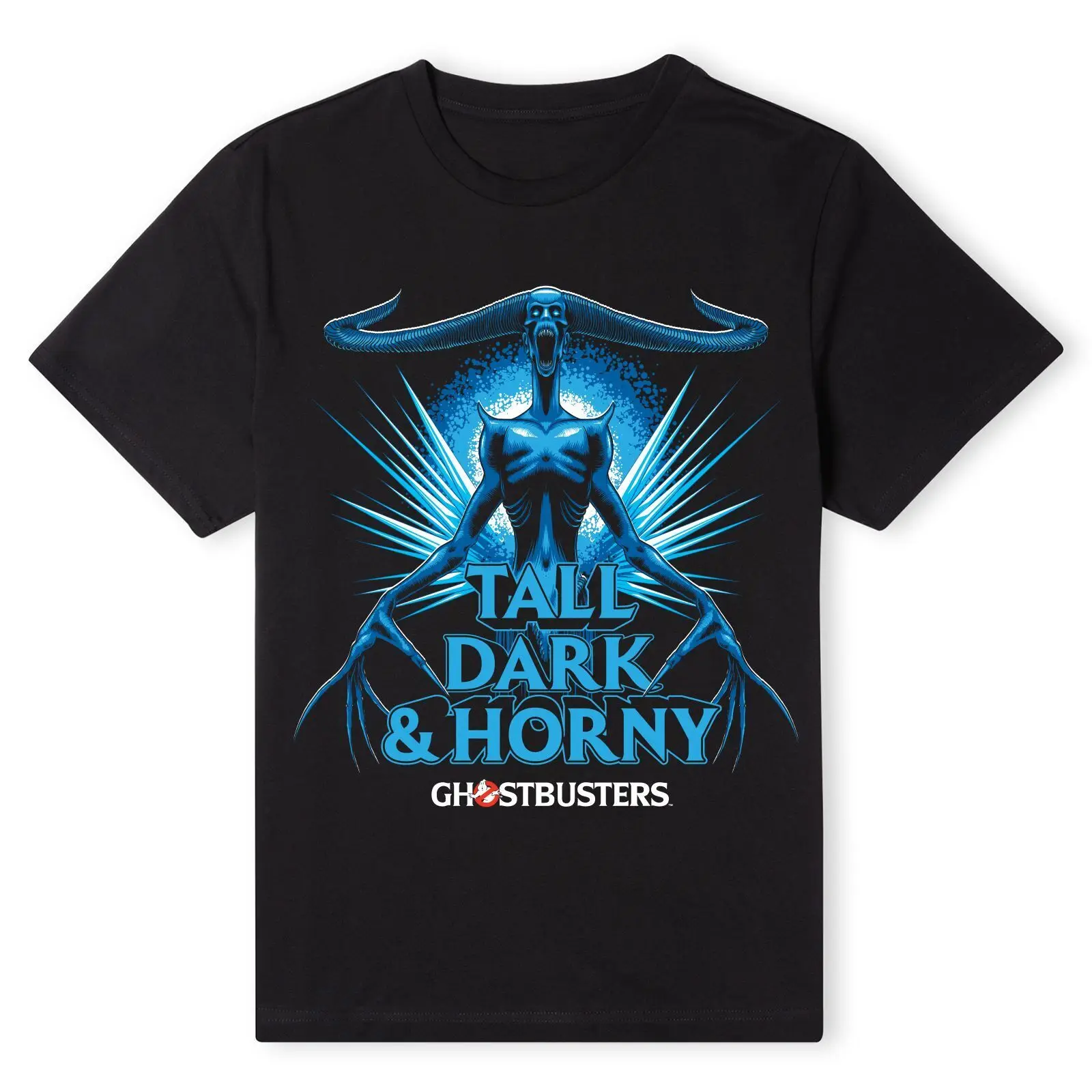 2024 Men Ghostbusters Tall Dark and Horny T-shirt Casual T Shirt Graphic Summer Short Sleeves 100% Cotton S-3XL