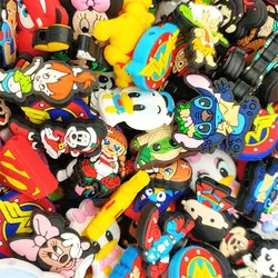 10pcs random mixed cartoon character Silicone Focal Beads Baby DIY Pacifier Chain Clips Beads pen Toy Jewelry Accessories