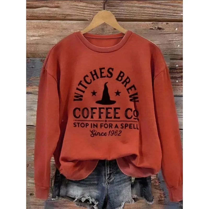 

Женская повседневная и удобная толстовка с длинными рукавами и круглым вырезом размера плюс 1XL-5XL