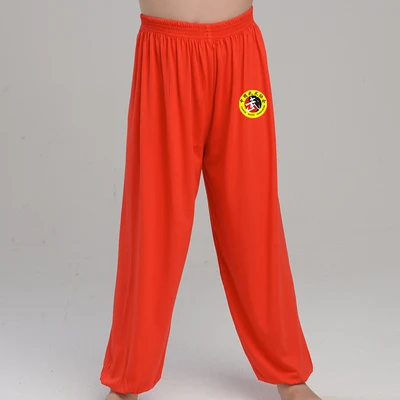 Abbigliamento cinese Kung Fu pantaloni per arti marziali Kung Fu Tai Chi pantaloni da allenamento per arti marziali pantaloni estivi per altezza