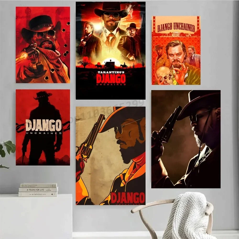 1PC Django Unchained Poster Paper Print Home Living Room Bedroom Entrance Bar Restaurant Cafe Art Painting Decoration