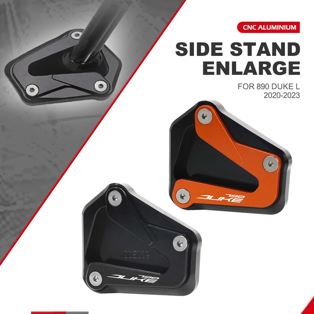 

FOR 890 Duke L 2020-2021-2022-2023 Motorcycle Aluminium Accessories Foot Side Stand Pad Plate Kickstand Enlarger Base 890Duke L
